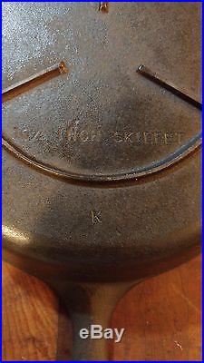 RARE Old Antique Vintage Keen Kutter Tool Cast Iron Cooking Skillet #8 Label NOS