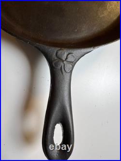RARE Portland Stove Foundry #8 Cast Iron Skillet Pan Clover Logo MAINE 3.11lb