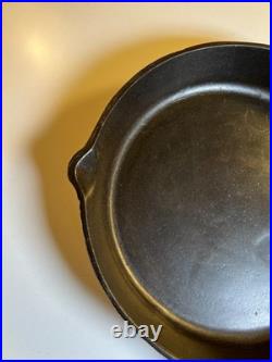RARE Portland Stove Foundry #8 Cast Iron Skillet Pan Clover Logo MAINE 3.11lb