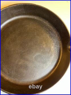RARE Portland Stove Foundry #8 Cast Iron Skillet Pan Clover Logo MAINE 3.11lb