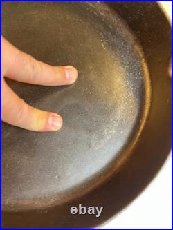 RARE Portland Stove Foundry #8 Cast Iron Skillet Pan Clover Logo MAINE 3.11lb