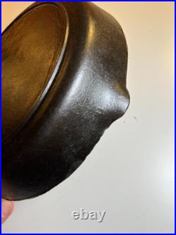 RARE Portland Stove Foundry #8 Cast Iron Skillet Pan Clover Logo MAINE 3.11lb