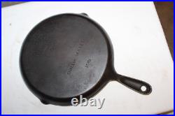 RARE Vintage 1920-30's Wagner Ware Cast Iron #8 Shallow Skillet Model No. 1098
