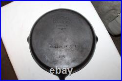 RARE Vintage 1920-30's Wagner Ware Cast Iron #8 Shallow Skillet Model No. 1098