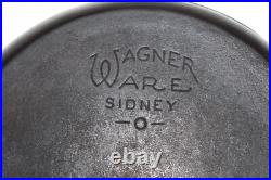 RARE Vintage 1920-30's Wagner Ware Cast Iron #8 Shallow Skillet Model No. 1098