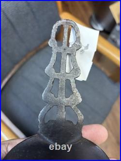 RARE! Vintage Cast Iron Porringer Ornate Handle 4-inch
