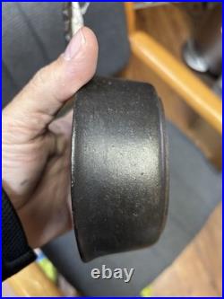 RARE! Vintage Cast Iron Porringer Ornate Handle 4-inch