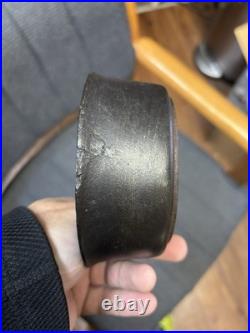 RARE! Vintage Cast Iron Porringer Ornate Handle 4-inch