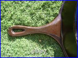 RARE Vintage Lodge #12 SK D Cast Iron Skillet 13.5 With #12 Lid SEASONED