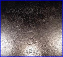 RARE Wagner #8 Cast Griddle 18 1/2 Long x 8 Wide Cook Surface HTF 1800s