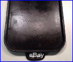 RARE Wagner #8 Cast Griddle 18 1/2 Long x 8 Wide Cook Surface HTF 1800s