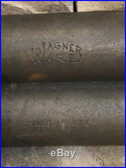 RARE Wagner Ware Double French Bread Loaf Pan Cast Iron Baker USA