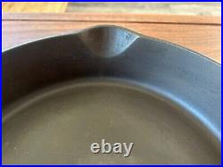 RESTORED PRE GRISWOLD ERIE 9 Second Series Cast Iron SITS FLAT
