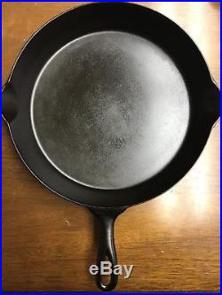 RESTORED PRE-GRISWOLD ERIE CAST IRON SKILLET #11 Late 1890's SECOND VARIATION