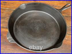 Raised Number #12 Cast Iron Skillet with Raised Initial Makers Marks