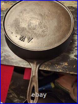 Raised Number/initial Skillet (blacklock) With Beautiful MILL Marks