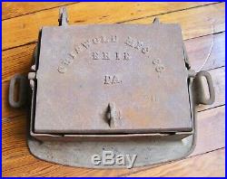 Rare #00 Rectangular Cast Iron Griswold Waffle Iron