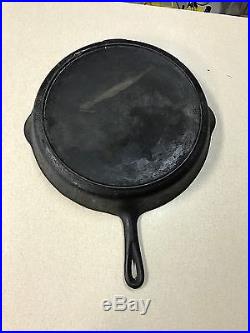 Rare #14 Wagner Ware Cast Iron Skillet With Lid And Heat Ring Pattern # 1064