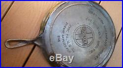 Rare 1932 GRISWOLD ROUND BREAKFAST SKILLET P/N 665 Cast Iron Cookware Frying Pan