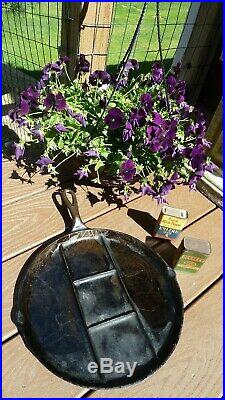 Rare 1932 GRISWOLD ROUND BREAKFAST SKILLET P/N 665 Cast Iron Cookware Frying Pan