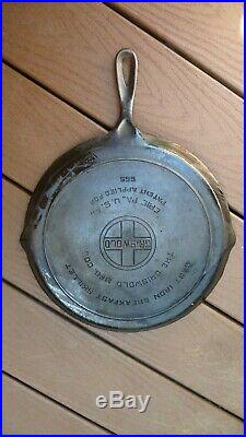 Rare 1932 GRISWOLD ROUND BREAKFAST SKILLET P/N 665 Cast Iron Cookware Frying Pan