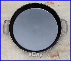 Rare 1950's Lodge 20 SK S Two Handle Skillet Heat Ring Reconditioned Double