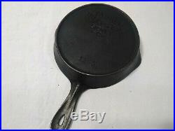 Rare 3 PCS Wagner Ware Cast Iron TOY SKILLET & COVER #1365 With Skillet & Pan