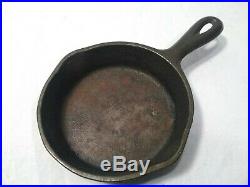 Rare 3 PCS Wagner Ware Cast Iron TOY SKILLET & COVER #1365 With Skillet & Pan