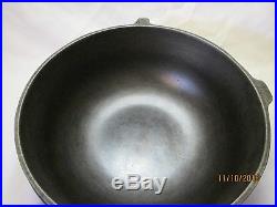 Rare #4 Griswold Flat Bottom Cast Iron Scotch Bowl P/n 839 Large Slant Logo Erie