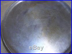 Rare #7 M Hammered Cast Iron Griddle 9 Nickel Chrome Plated Sits Flat