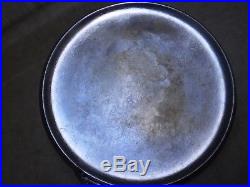 Rare #7 M Hammered Cast Iron Griddle 9 Nickel Chrome Plated Sits Flat