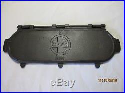 Rare #8 Griswold Slant Large Logo Cast Iron Flop Griddle P/n 2406 2408