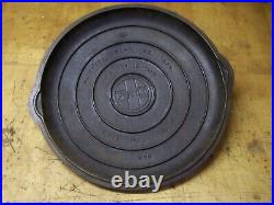 Rare Antique #14 GRISWOLD Cast Iron Skillet Heat Ring 718A With474 Lid Erie PA