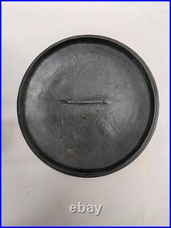 Rare Antique 18th C. Cast Iron Bean Pot With Lid