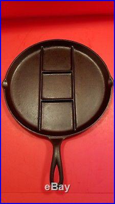 Rare Antique 665 Griswold Cast Iron Round Breakfast Skillet