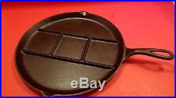 Rare Antique 665 Griswold Cast Iron Round Breakfast Skillet