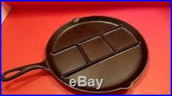 Rare Antique 665 Griswold Cast Iron Round Breakfast Skillet