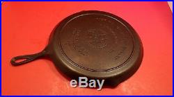 Rare Antique 665 Griswold Cast Iron Round Breakfast Skillet