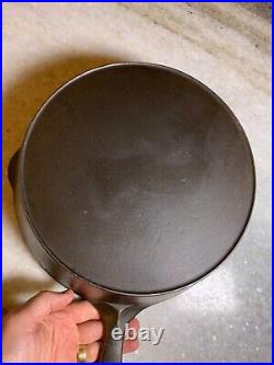 Rare Antique Deep Fryer Frying Pot Pan Cast Iron Restored Smooth Seasoned FINE