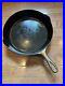 Rare Antique ERIE #9 710D PRE-GRISWOLD NICKEL PLATED CAST IRON SKILLET