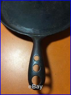 Rare Antique Erie 729-a Cast Iron Griddle Pre Griswold Erie Skillet Early Piece