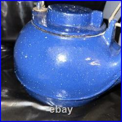 Rare Antique Painted Wagner Cast Iron Tea Pot Excellent Condition Unsigned