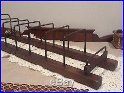 Rare Authentic Griswold 7 Slots Skillet Display Wood Rack (1064) PATENT APLD