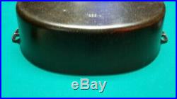 Rare Beautiful Wagner Ware No. 9 Drip Drop Oval Roaster With HTF Turtle Back Lid