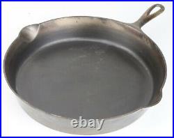 Rare Columbus Hollow Ware The Favorite No 12 Cast Iron Skillet Restored Cond