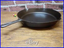 Rare EARLY (BEFORE PART #'s) Wagner Ware Sidney O No. 14 A Cast Iron Skillet #14