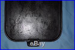 Rare Early 1900's Griswold Erie Cast Iron Long Griddle #11