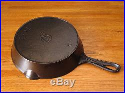Rare Early ERIE 6 Cast Iron Skillet TRIANGLE CIRCLE Maker's Mark Pre-Griswold