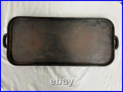 Rare Favorite Piqua Ware #8 Cast Iron Long Griddle