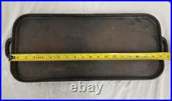 Rare Favorite Piqua Ware #8 Cast Iron Long Griddle